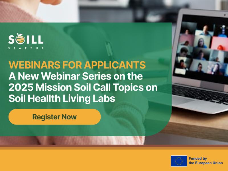Webinars for Guiding Applicants through 2025 Mission Soil Call Topics on Soil Heallth Living Labs