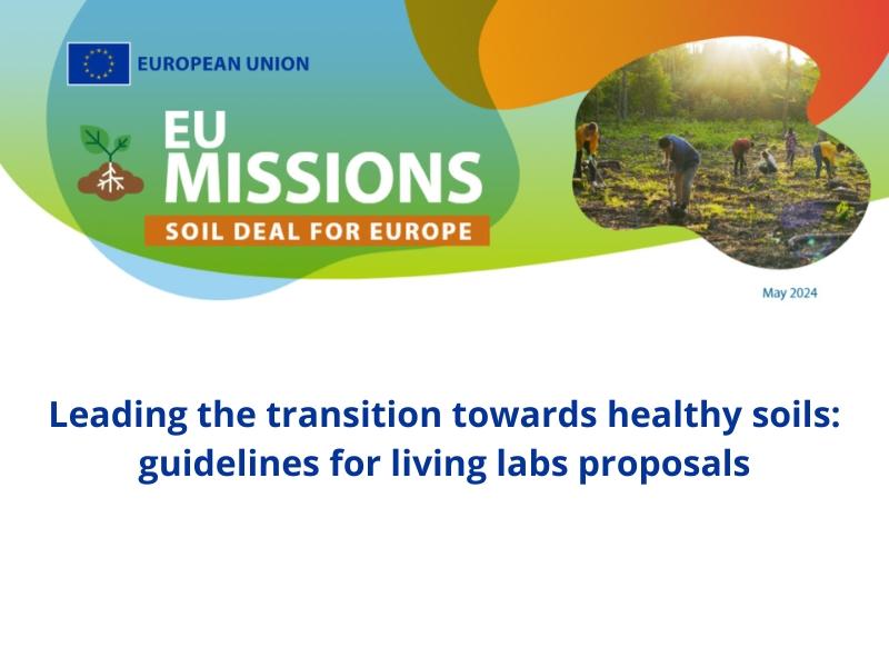 New Guidelines for Soil Health Living Labs Proposals